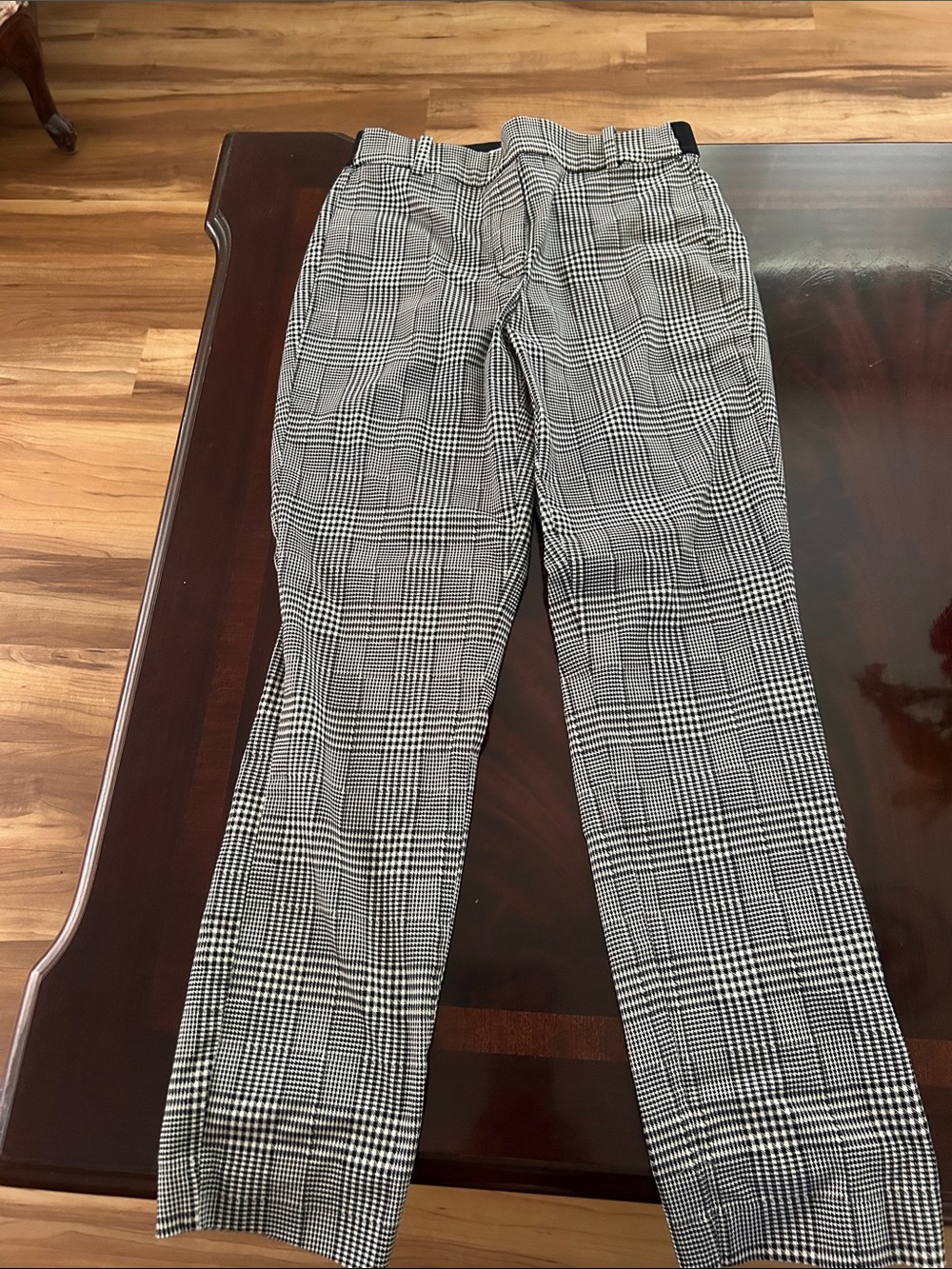 H&M Women’s Black & White Glen Plaid Trousers